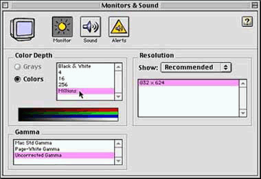 Macintosh OS 8.0 Display Screen